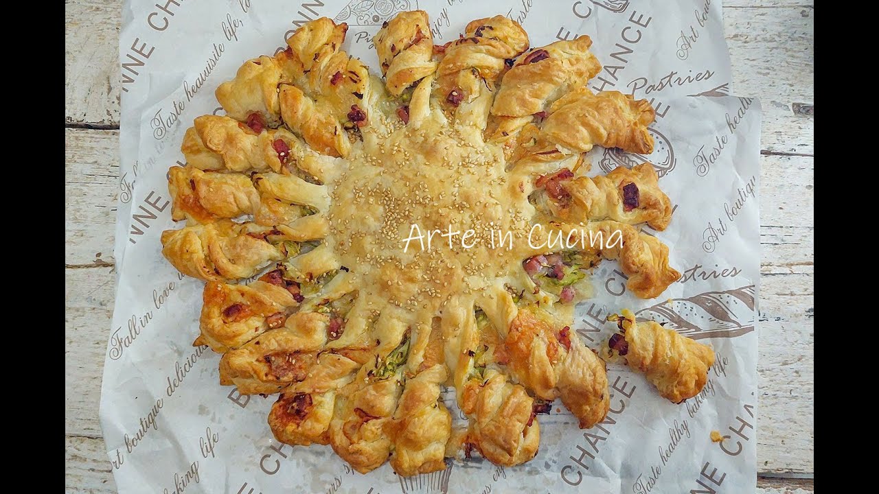GIRASOLE di SFOGLIA con PANCETTA e zucchine