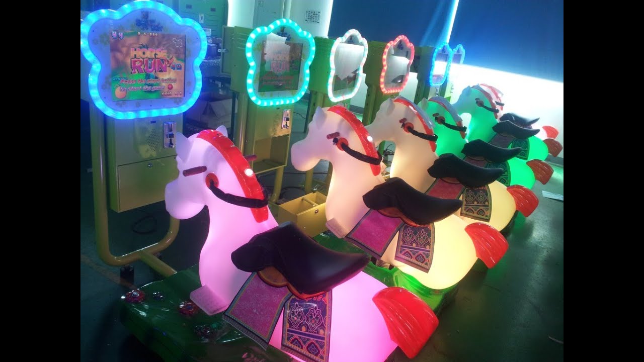 Funny horse kiddie ride