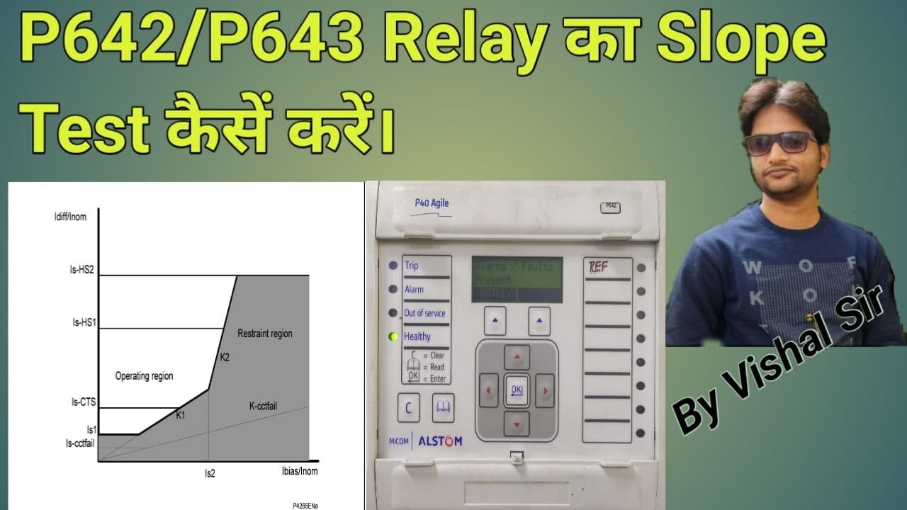 Alstom/Schneider P642 Relay slope testing Part1