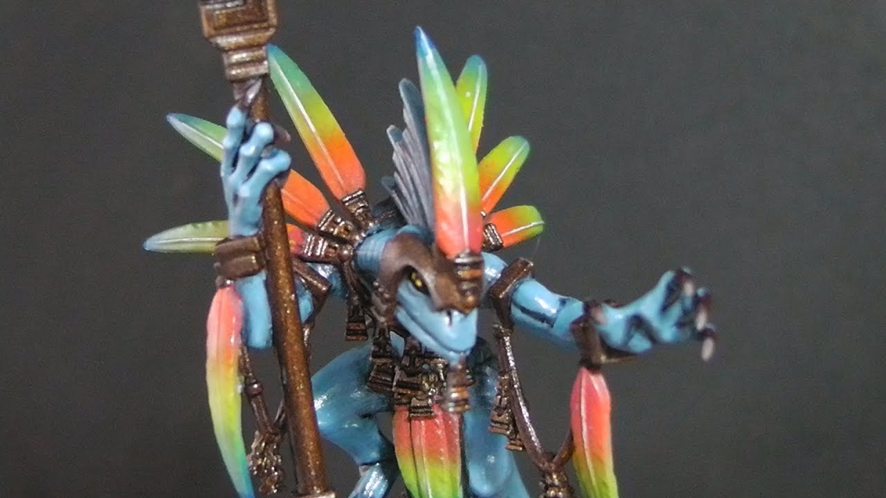 How to paint Warhammer New Lizardmen Skink Priest - Part 2