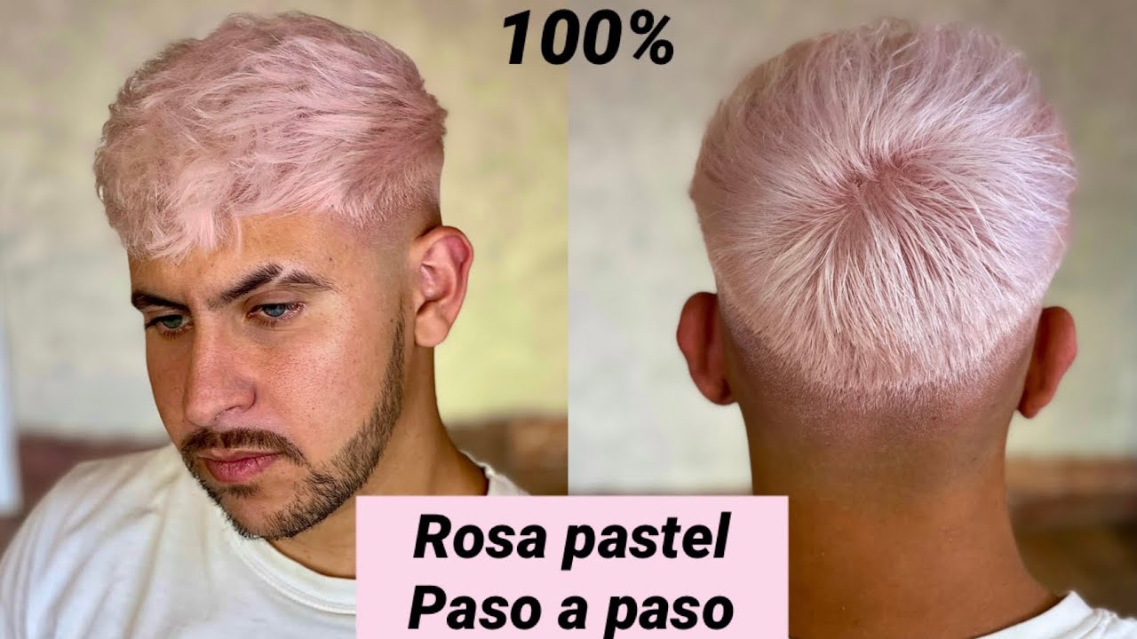 ¿Como teñir el pelo ROSA PASTEL ? 😱😍🔥paso a paso en español ✅✅