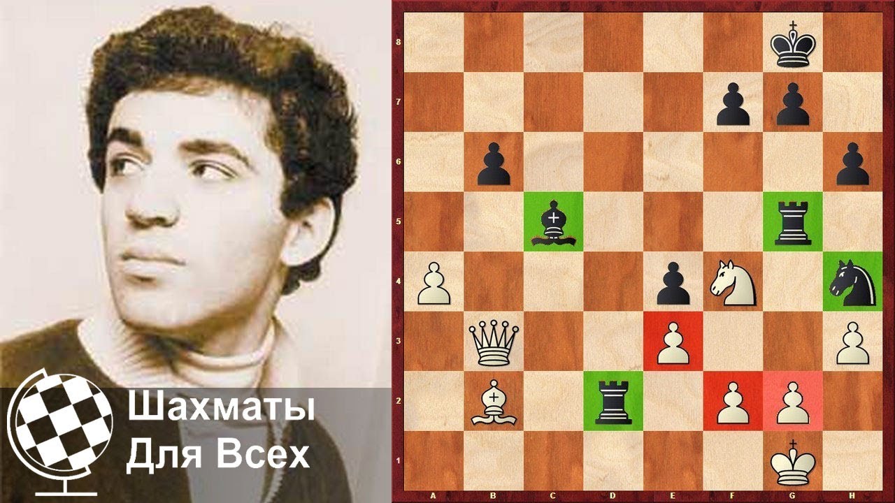 Шахматы. Гарри Каспаров. Фейерверк МАТОВЫХ КОМБИНАЦИЙ!