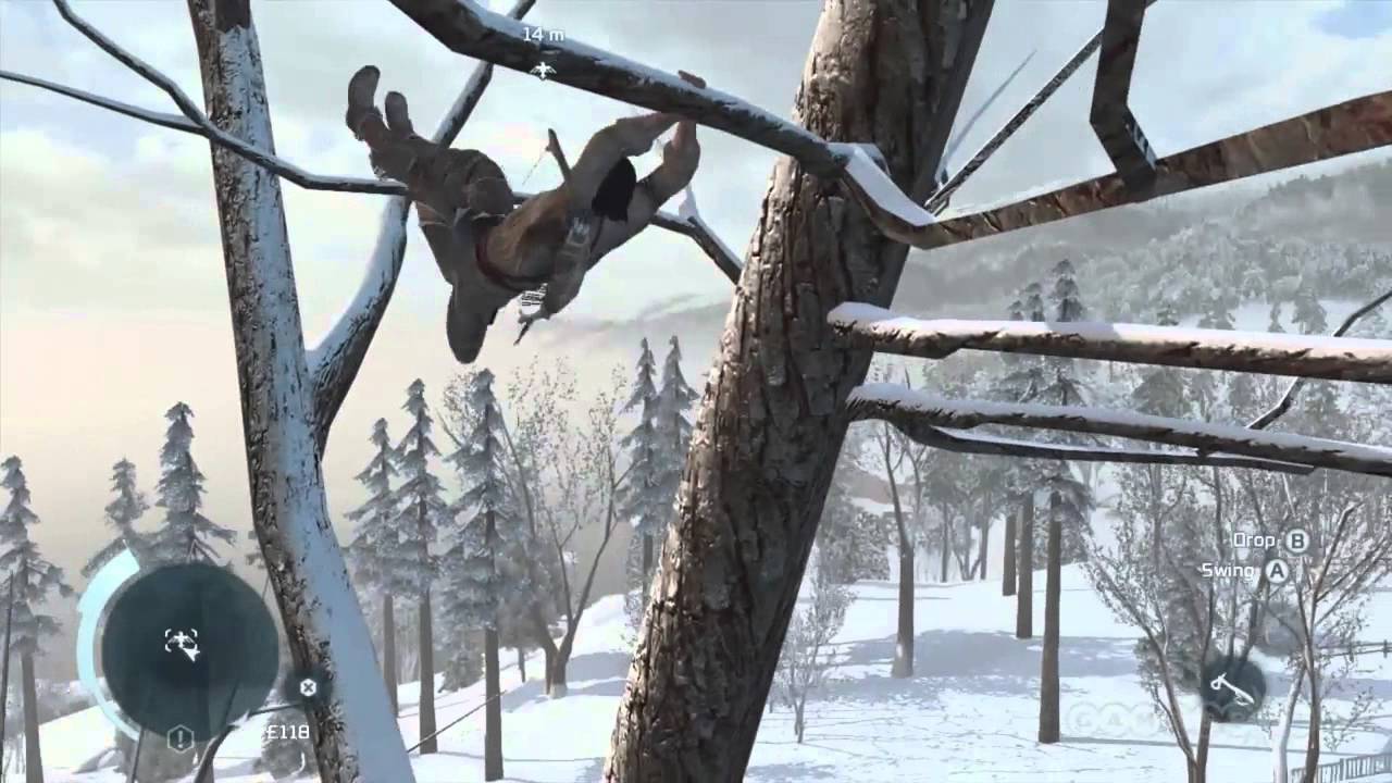 Climbing Trees - Assassin's Creed III Gameplay (Xbox 360)