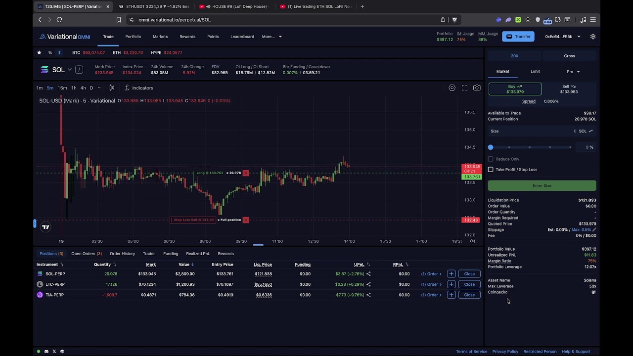 Live trading  ETH SOL LoFiI No voice