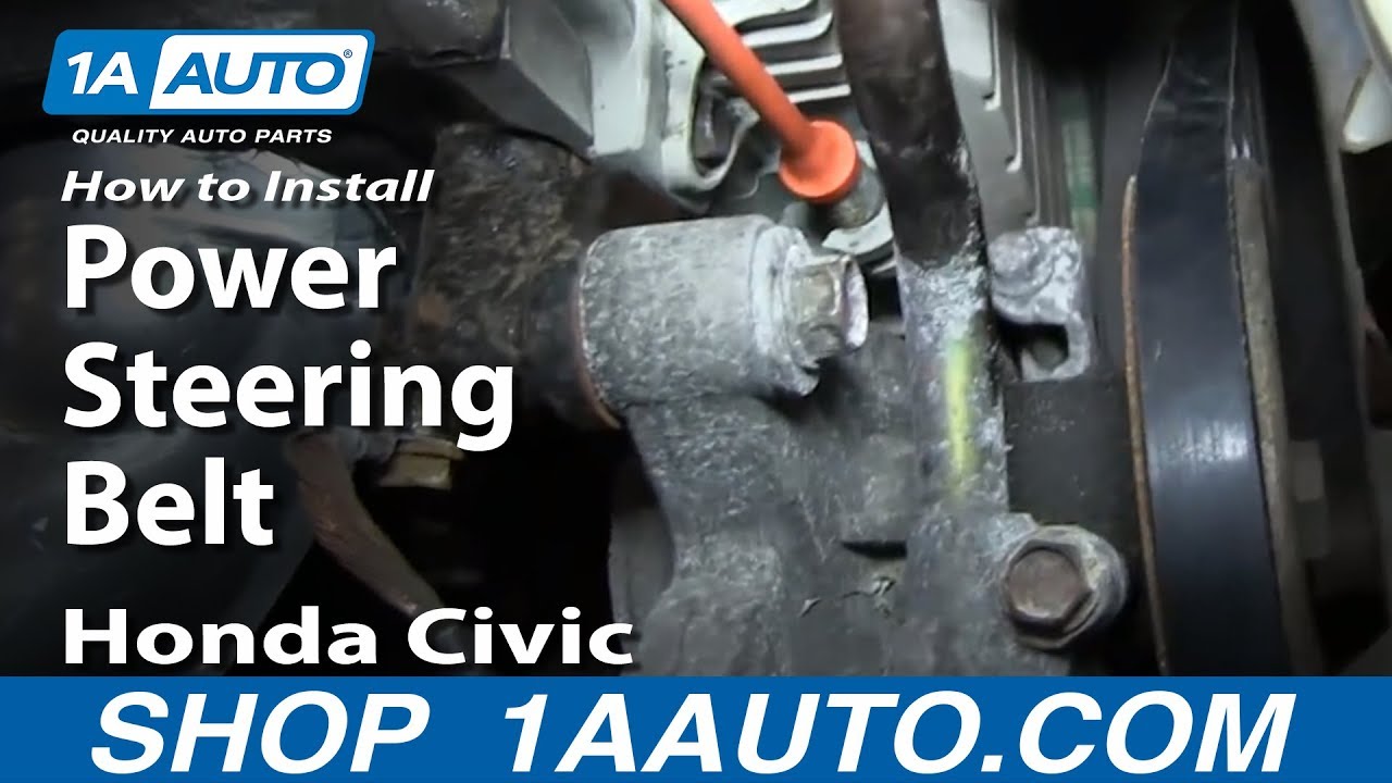 How to Replace Power Steering Belt 96-00 Honda Civic