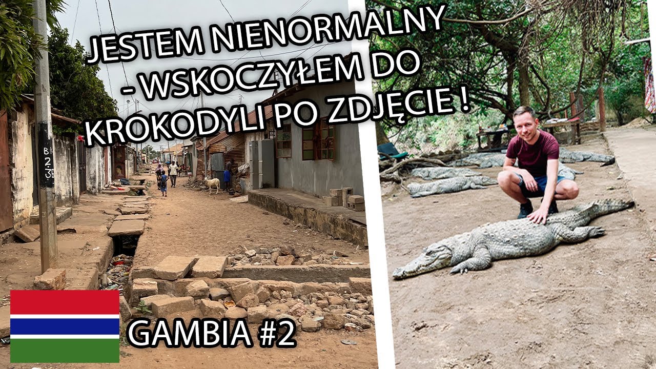 Gambia: slumsy i krokodyle