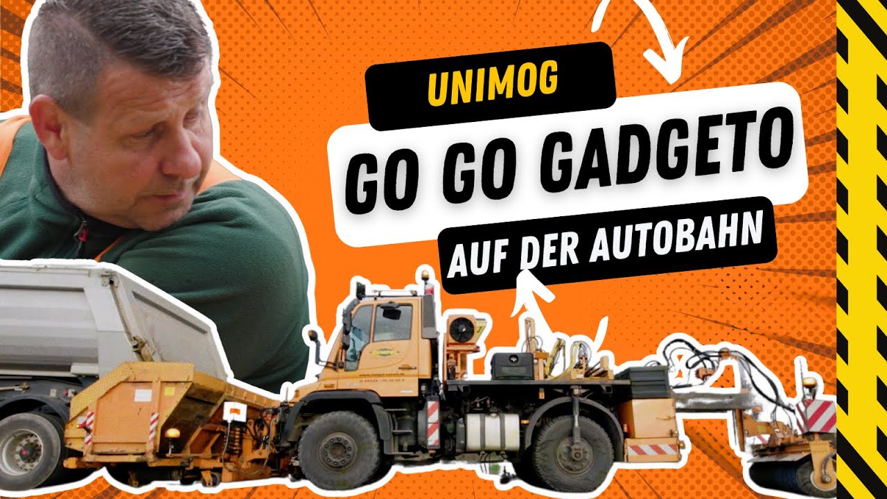 Der Bankett Unimog: Effizientes Einbauen, Verdichten und Fegen in einem Schritt!