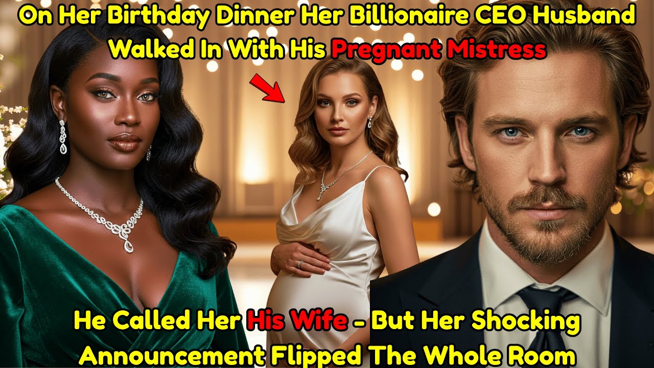 On Her Birthday Dinner Her Billionaire Husband Walked In With Pregnant Mistress. He Called Her His..