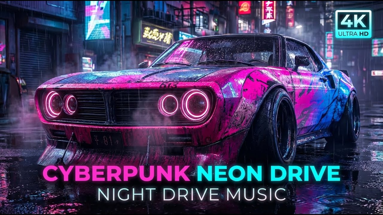 Cyberpunk Neon Drive — Progressive Night Drive Music 🌃💿