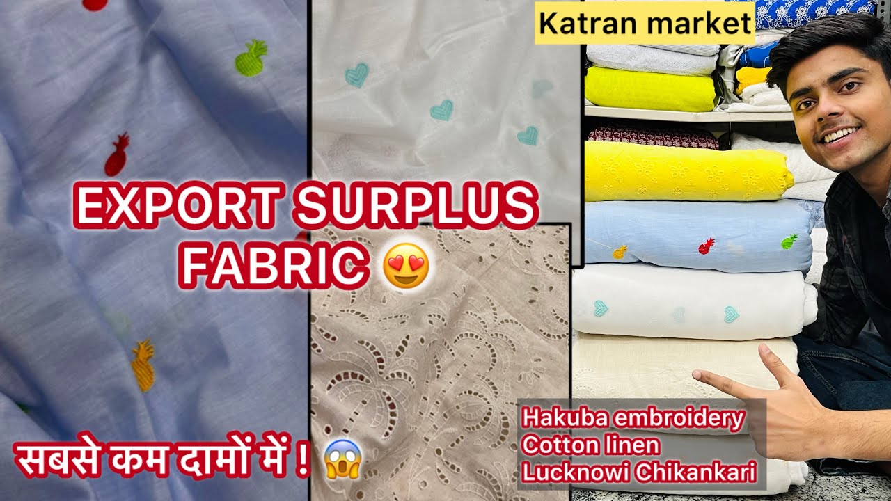 Hakuba Chikankari, fruit embroidery, heart embroidery ❤️| katran market Mangolpuri latest collection