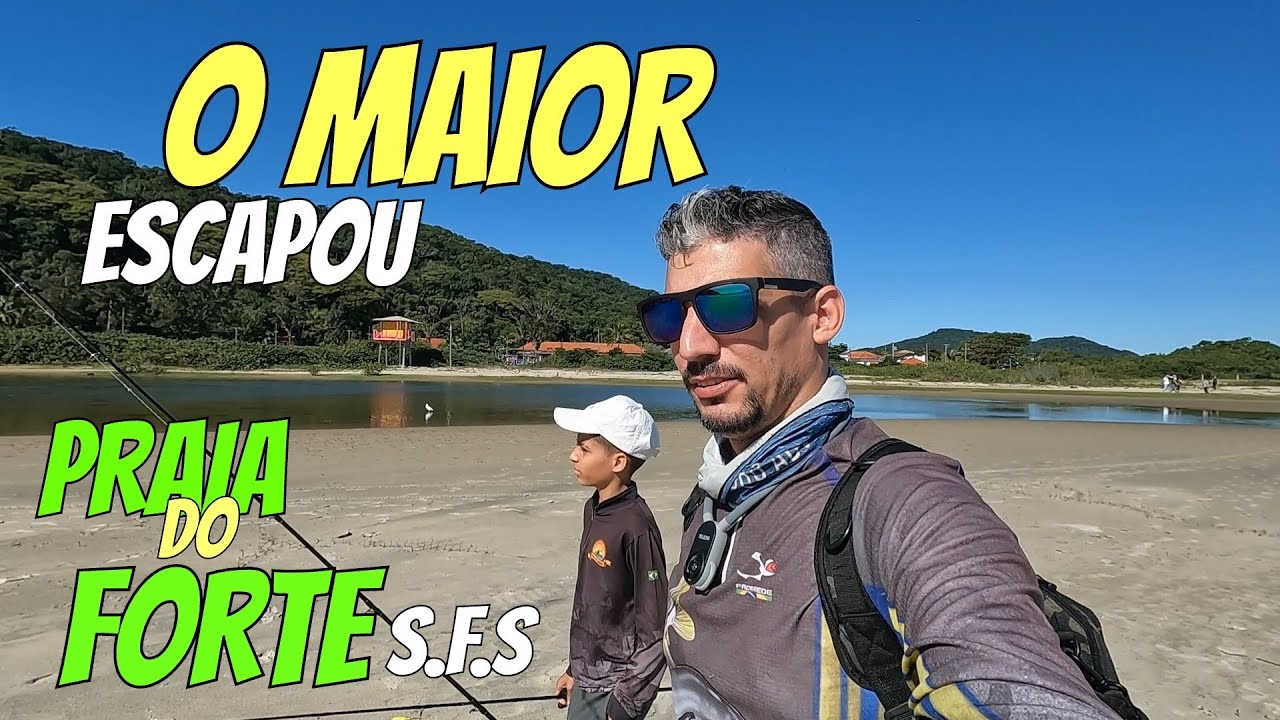 O Maior Escapou!!! Pescaria de Costão Praia do Forte São Francisco do Sul.