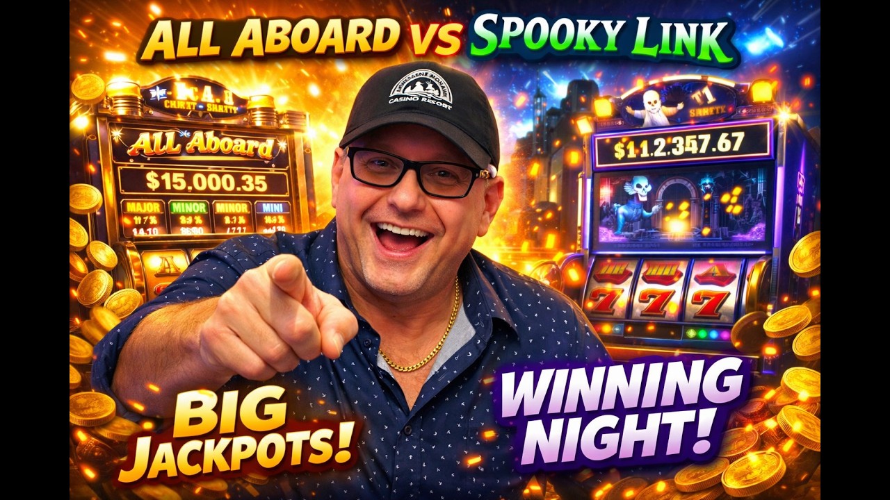 🚂 All Aboard vs 👻 Spooky Link | Big Jackpot Battle 🎰 Digging Slots