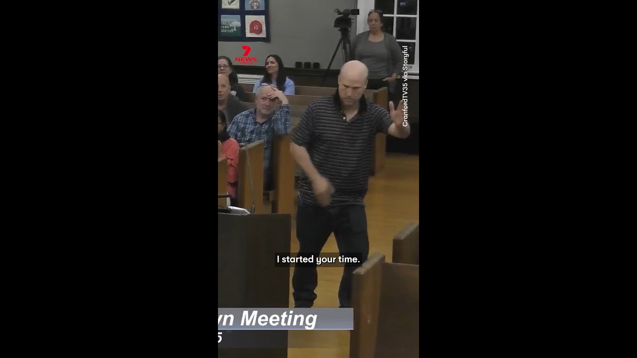 Man breakdances during city council town hall to protest property tax hike