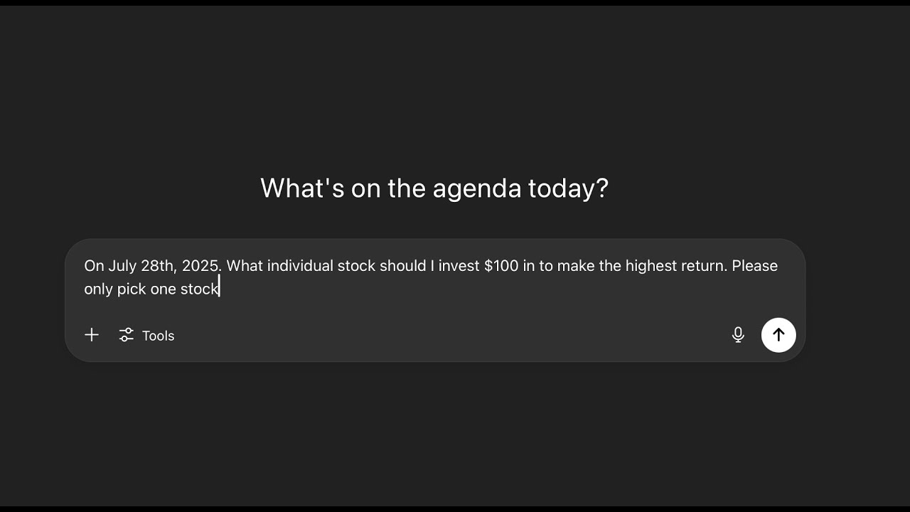Day 1: $100 Into Whatever ChatGPT Says (Investing With AI)