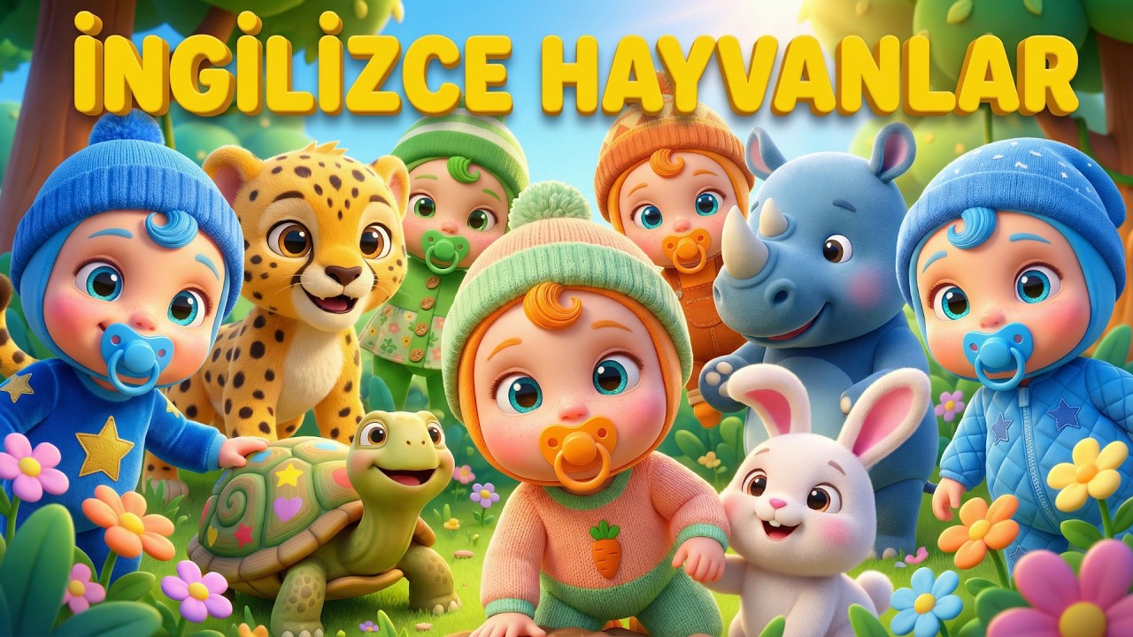 Learn Animals in English 🦁🐘| Animal Names for Kids | İngilizce Hayvanları Öğreniyoruz 🐢