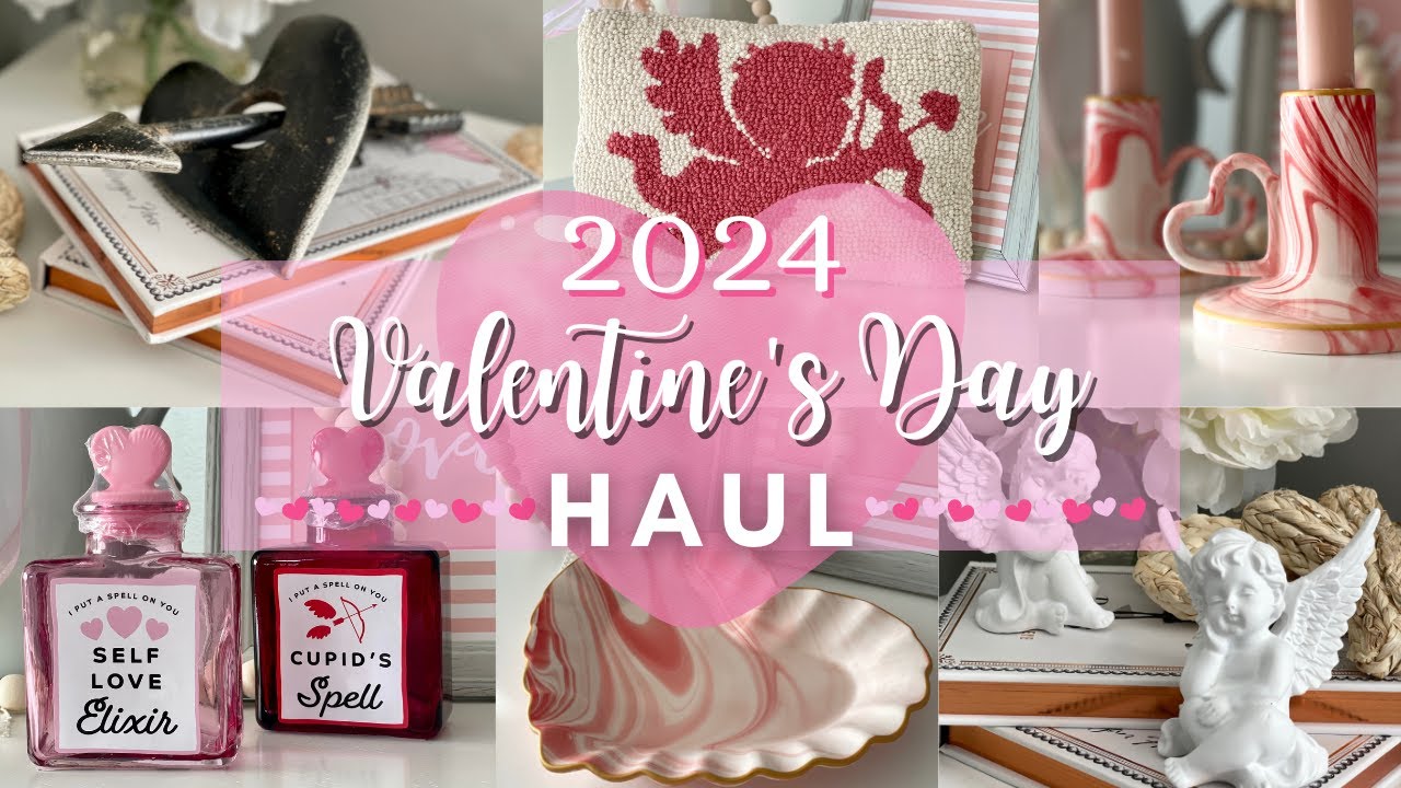 VALENTINES Day 2024 Haul 💗 NEW Must See Valentine's Day Decor | TARGET Valentines Day | AMAZON Finds