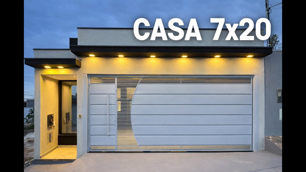 TOUR EM NOVA CASA 7X20 PEQUENA E MODERNA