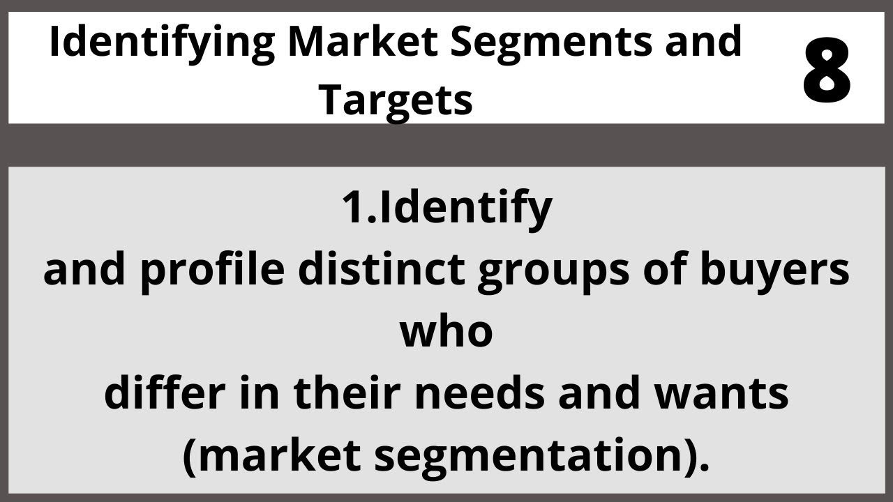 Identifying Market Segments and Targets MGT310 LECTURE in Hindi Urdu 08