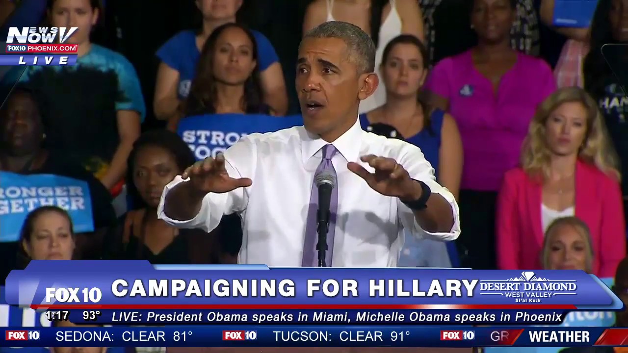 WATCH: Barack Obama Campaigns for Hillary Clinton in Miami - FNN