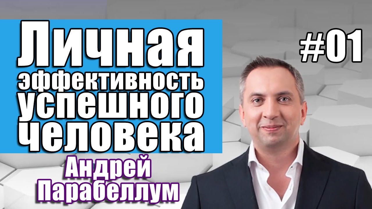 Личная эффективность успешного человека. Андрей Парабеллум. Часть 1 (ДЕМО) [Вебинары]