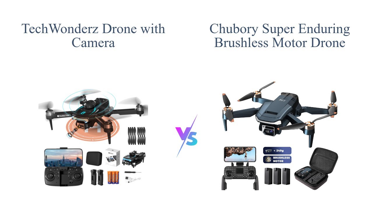 Camera Drone Comparison: Techwonderz vs CHUBORY A77 🚁🎥
