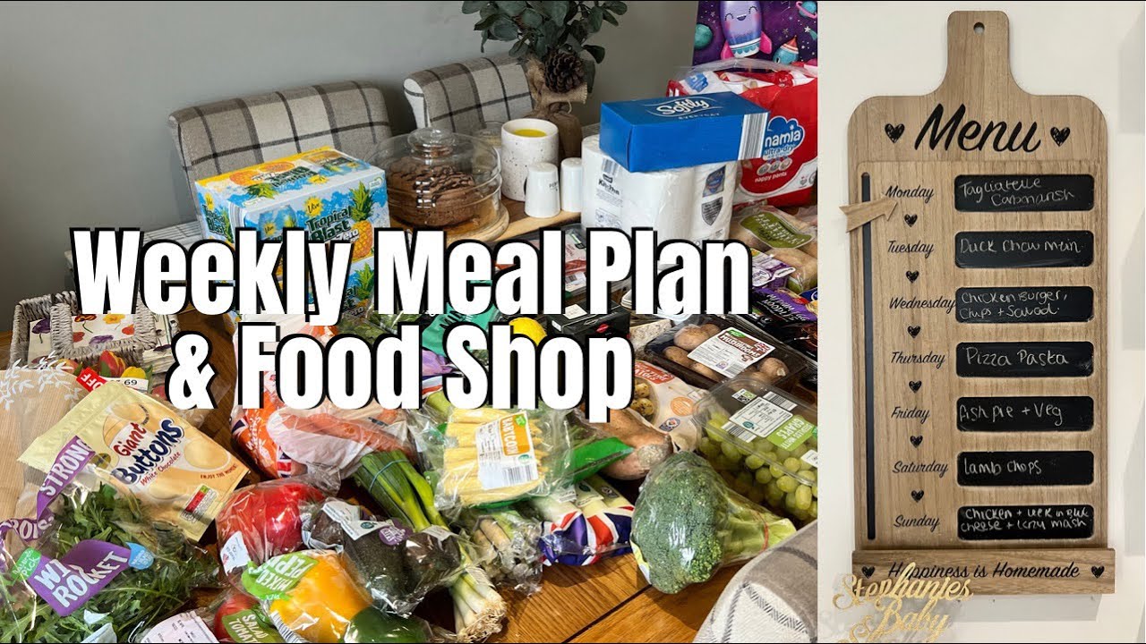 WEEKLY MEAL PLAN & WEEKLY FOOD SHOP. FAMILY FRIENDLY MEALS. FAMILY MEAL IDEAS. MEAL INSPIRATION.