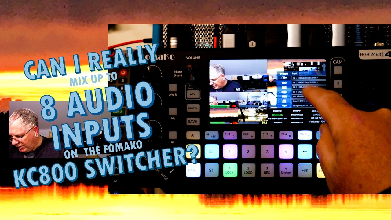KC800    8 audio inputs allow listeners to feel a part of the service