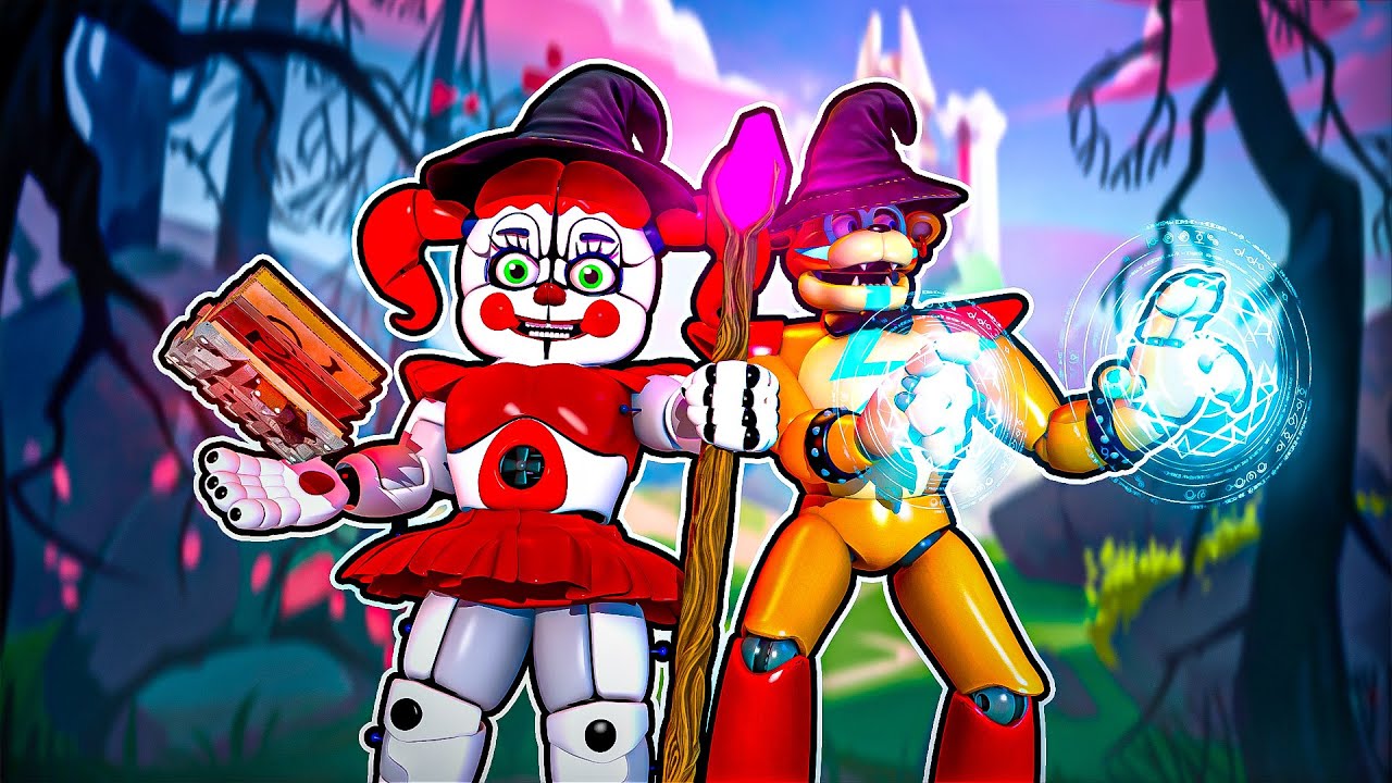 Becoming Wizards in MAGIC SCHOOL Roblox with Glamrock Freddy and Circus Baby