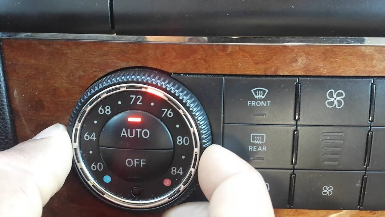 Mercedes W164 ML 350 problem with air condition buttons (Workaround) A2518707389 climate