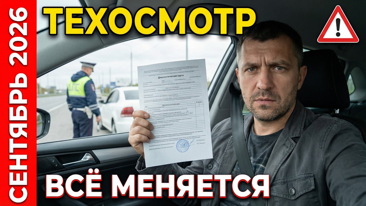 🔔 Техосмотр 2026 — МВД Ужесточает Контроль И Меняет Правила Для Всех Водителей