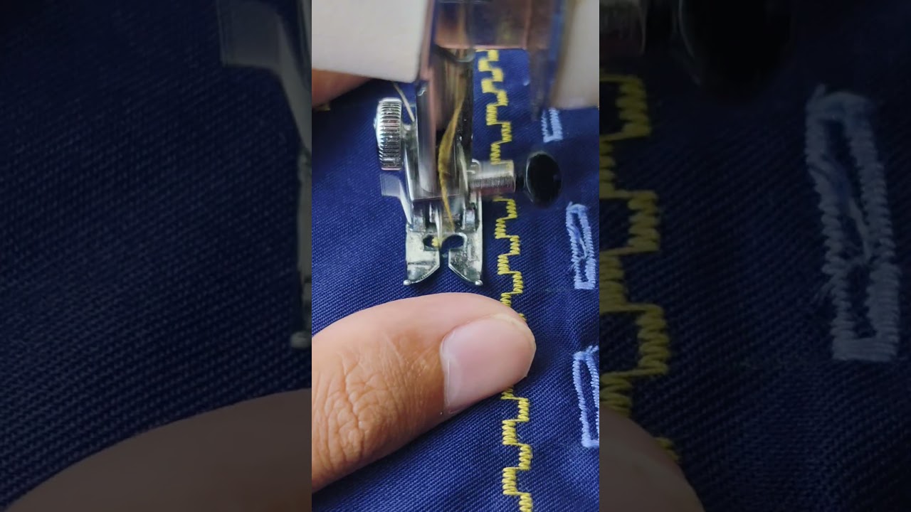 Sewing buttonhole pattern 