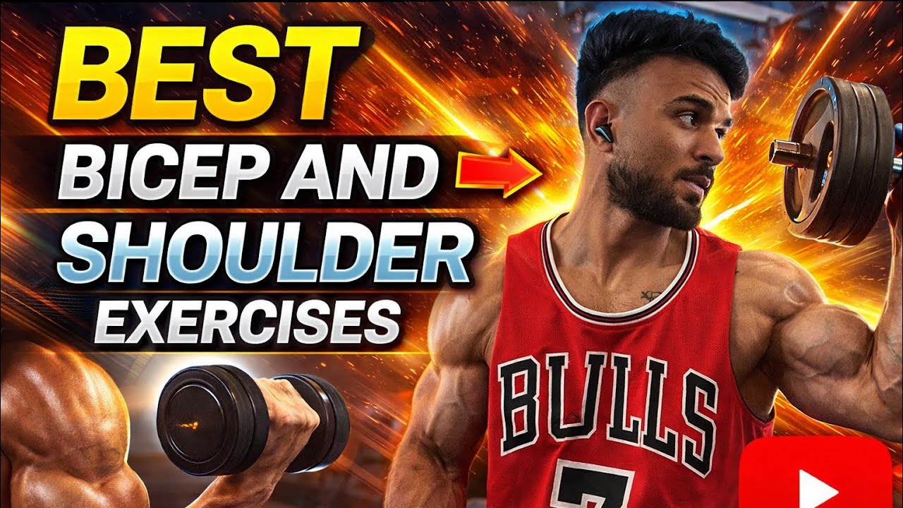 BEST BICEP & SHOULDER EXERCISES FOR INSANE ARM GROWTH! 🔥
