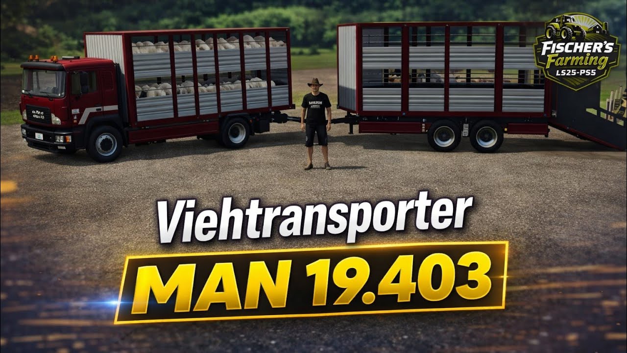 LS25-PS5 - Modvorstellung - Viehtransporter MAN 19.403