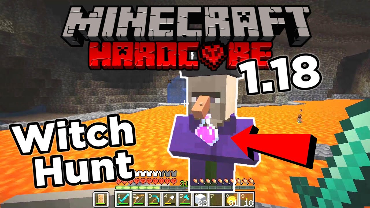 Minecraft 1.18 Hardcore Survival - Ep 9 - Witch Hunt for Bottles