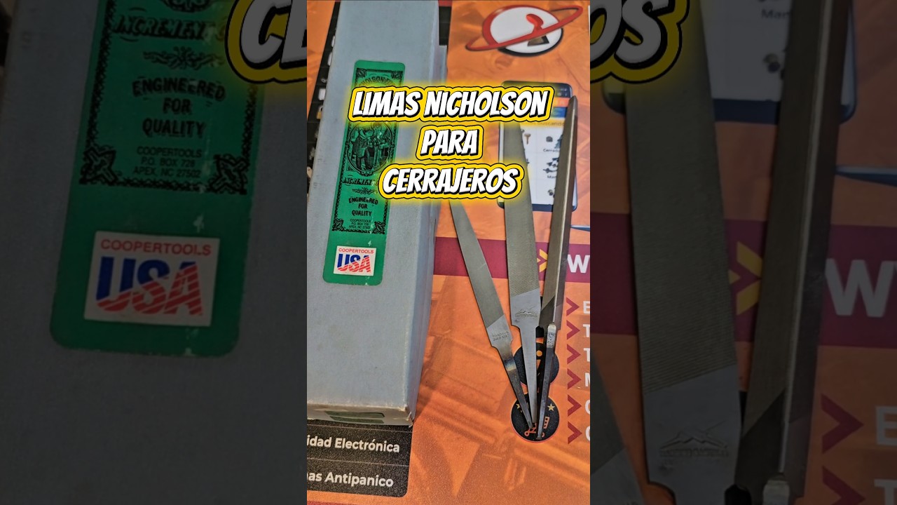 Limas para cerrajeros importadas de USA 4 pulgadas, 6 pulgadas y triangular.