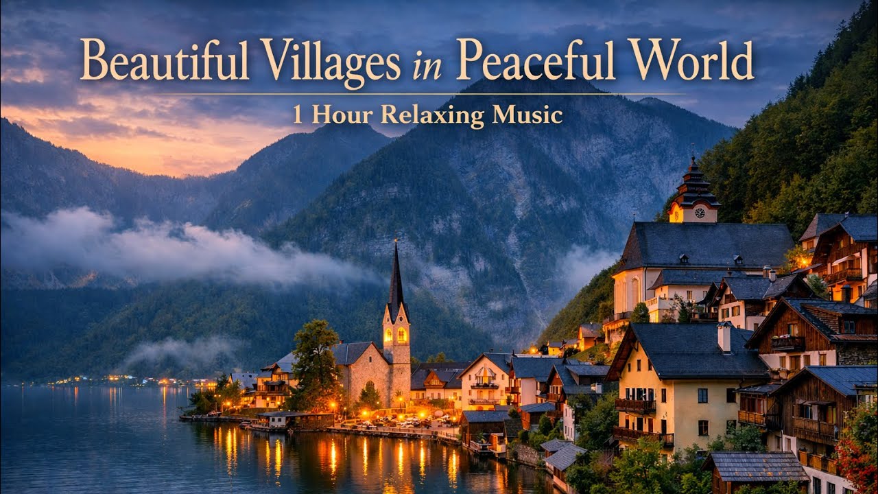Beautiful Villages in Peaceful World | 1 Hour Relaxing Music