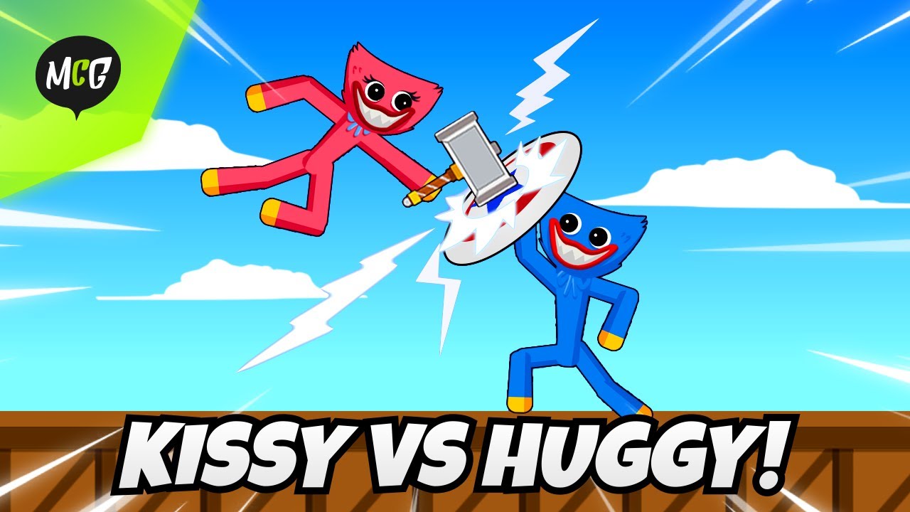 Kissy Missy Lawan Huggy Wuggy! - Poppy Stickman Fighting