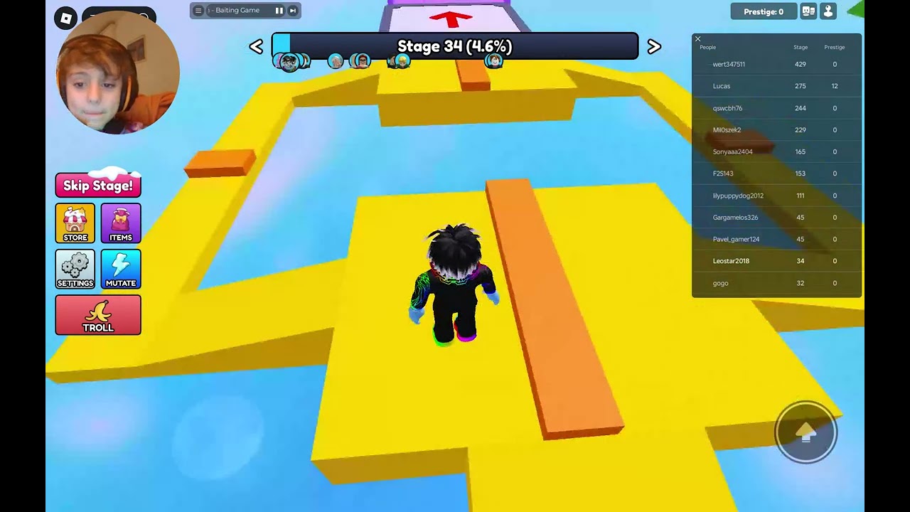 ik speel regenboog obby