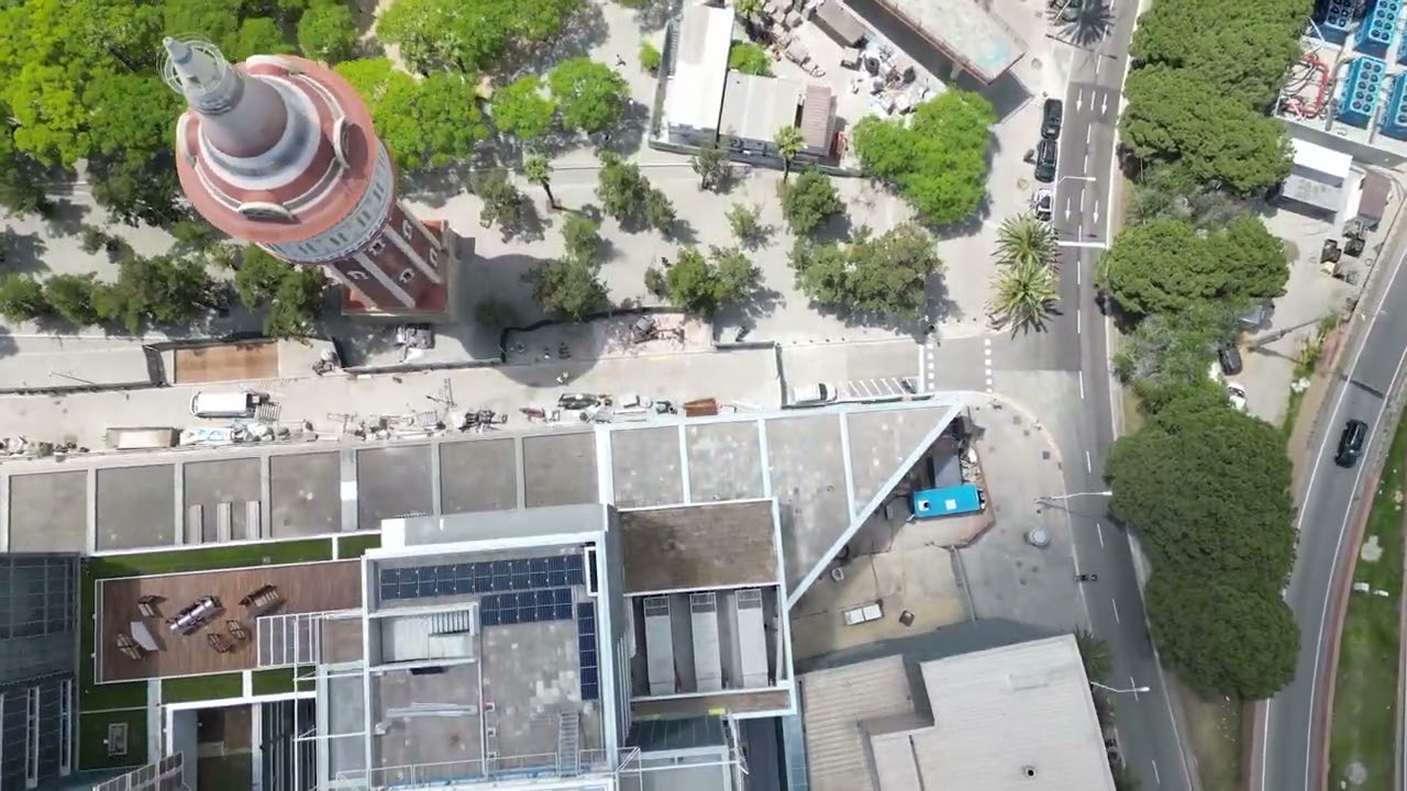 El futur Hospital del Mar, a vista de dron
