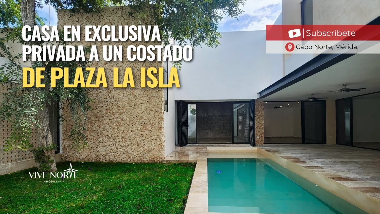 Casa de Lujo en PRIVADA a un costa de Plaza LA ISLA ✨ | Cabo Norte, Mérida
