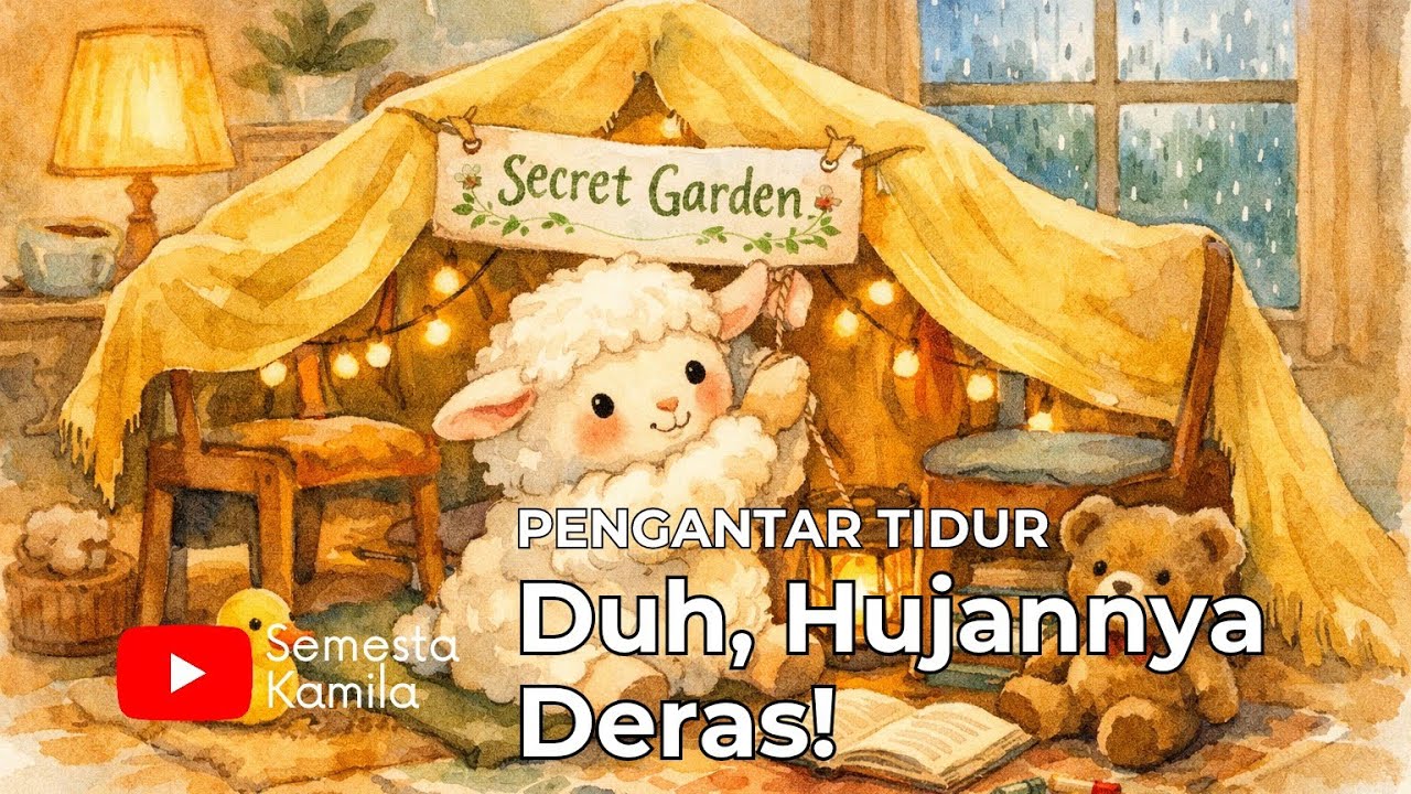 Dongeng Tidur Anak - Rahasia Hari Hujan: Cara Domba Temukan Taman 🌧️✨ | Semesta Kamila