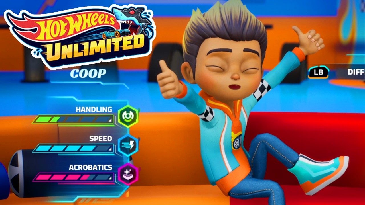 Hot Wheels Lets Race Ultimate Speed COOP All Speed Trails Walkthrough Gameplay