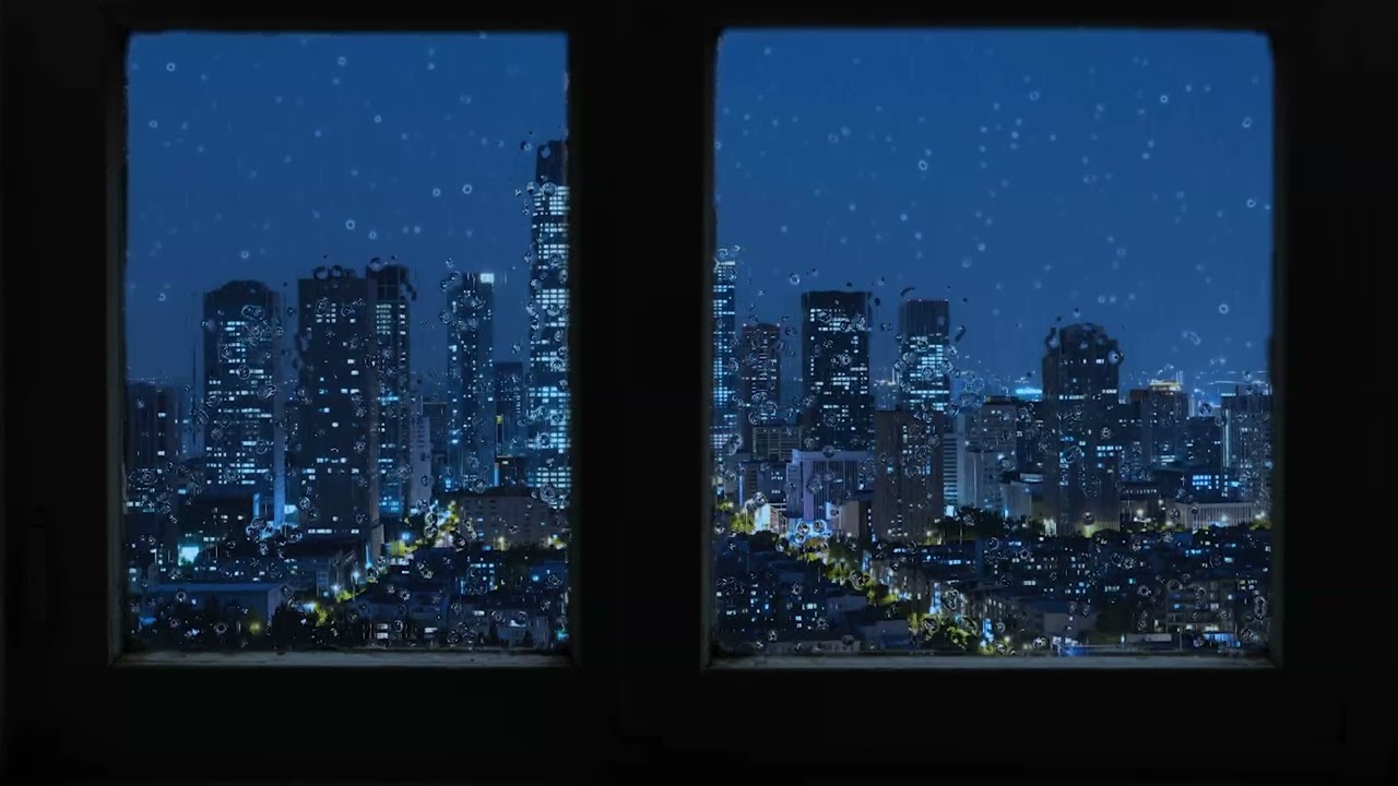 If you can't sleep, look out the window at this rain