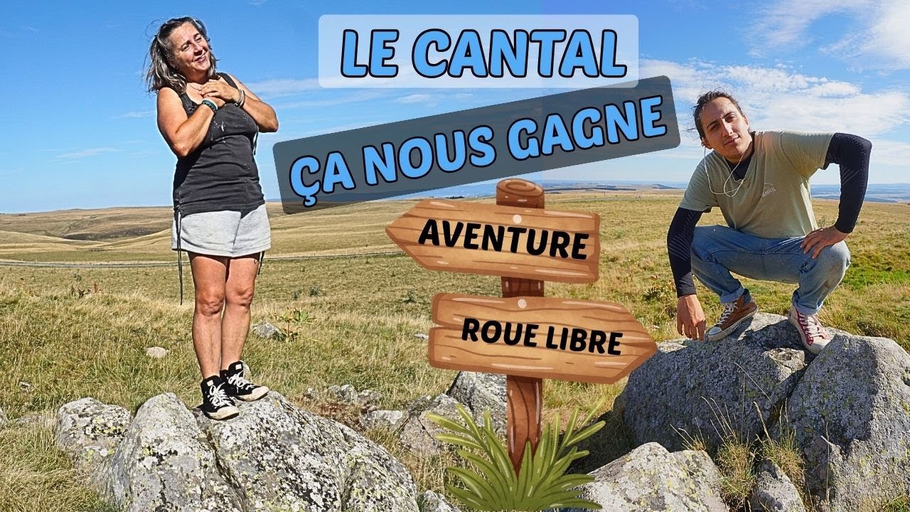 Martin en roue libre dans les plaines du Cantal