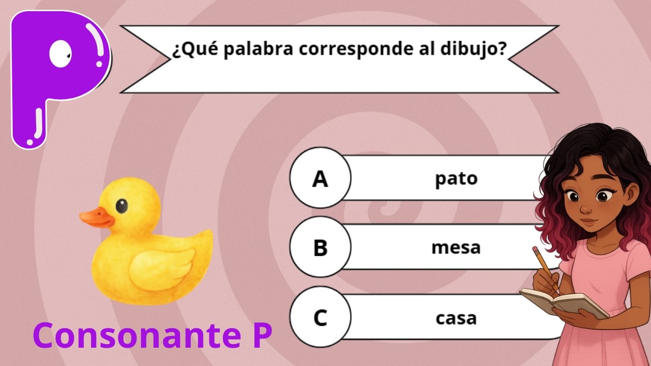 ¿Reconoces la P?  | quiz educativo