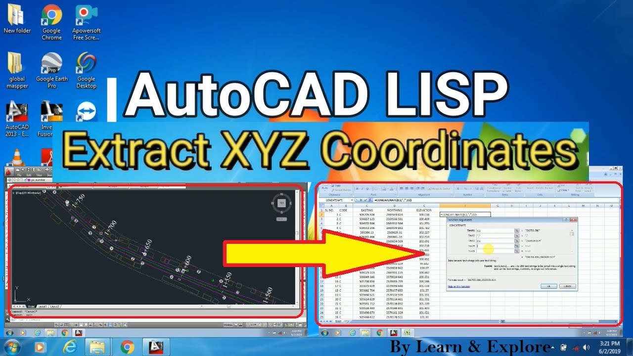 Export XYZ LISP in AutoCAD