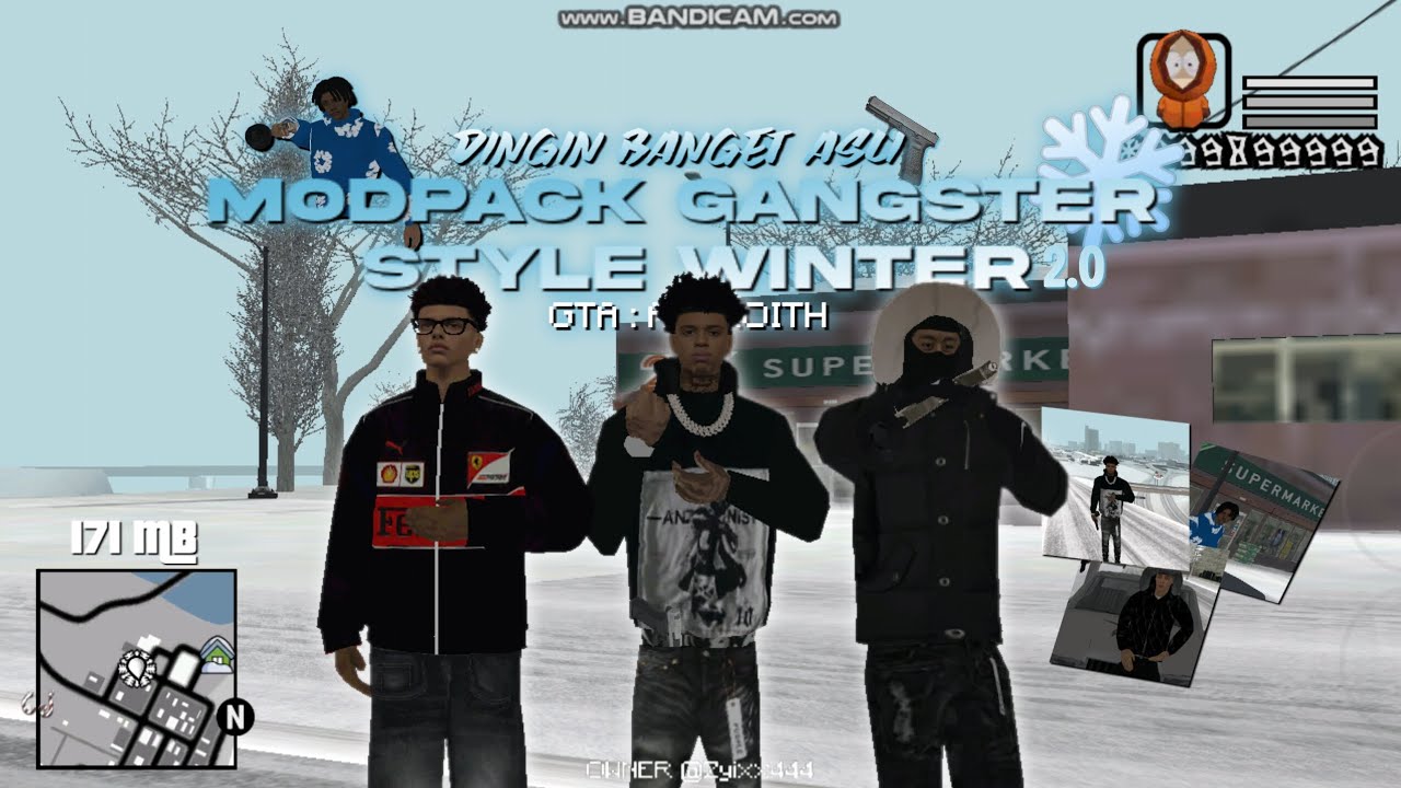 SHARE: MODPACK GANGSTER STYLE WINTER 2.0 171 MB DOANG !?! | GTA ANDROITH