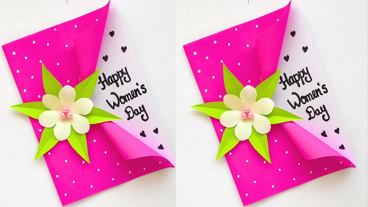 Womens day card ideas | Special Womens day card ideas | DIY Womens day card | Handmade Greeting card