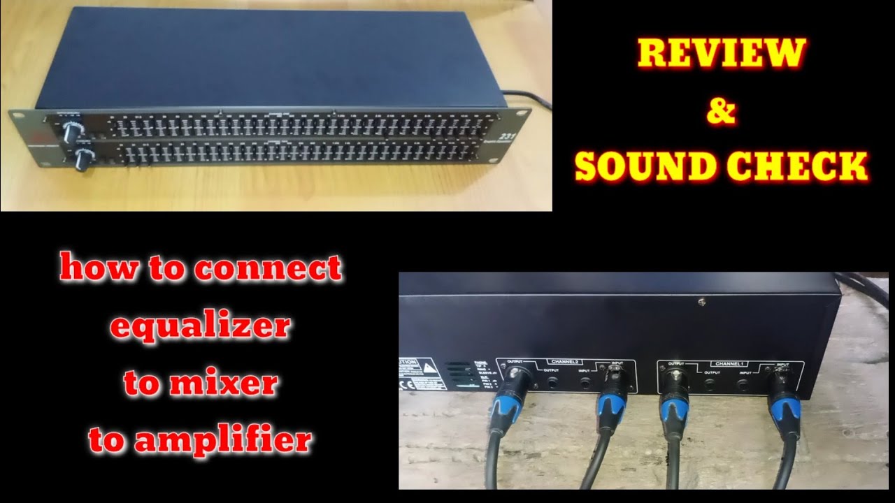 HOW TO CONECT DBX 231 EQ TO MIXER TO AMPLIFIER