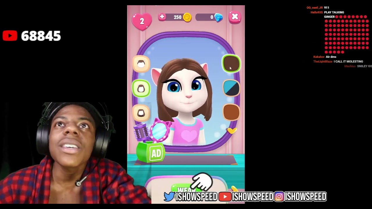 IShowSpeed Plays My Talking Angela 2 (FULL VIDEO)